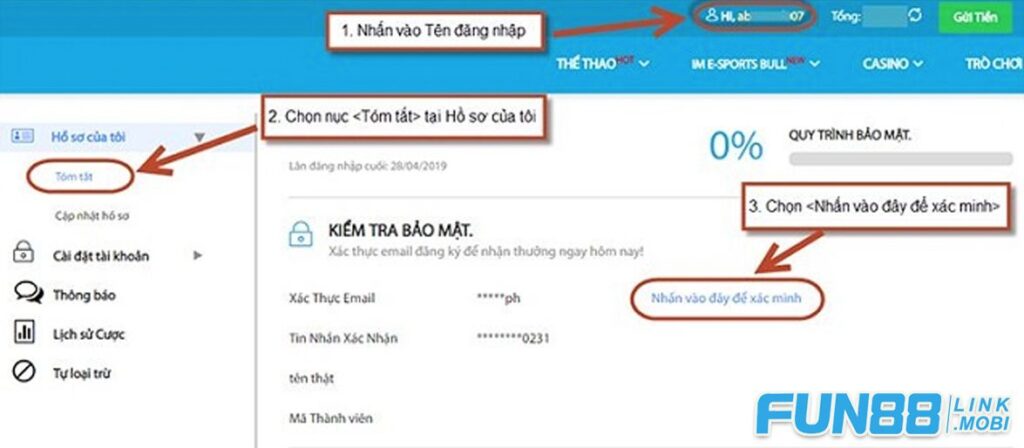 Cách xác thực thông tin cá nhân