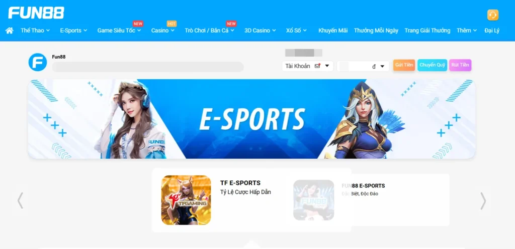 Thể lệ trò chơi cá cược Fun88 Esports